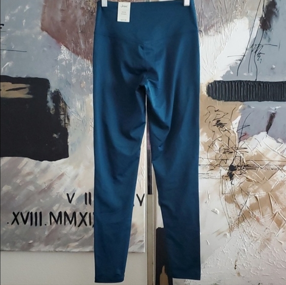 NWT Jenni Full Length Leggings Cross Band Front Legion Blue Women XS - Picture 2 of 10